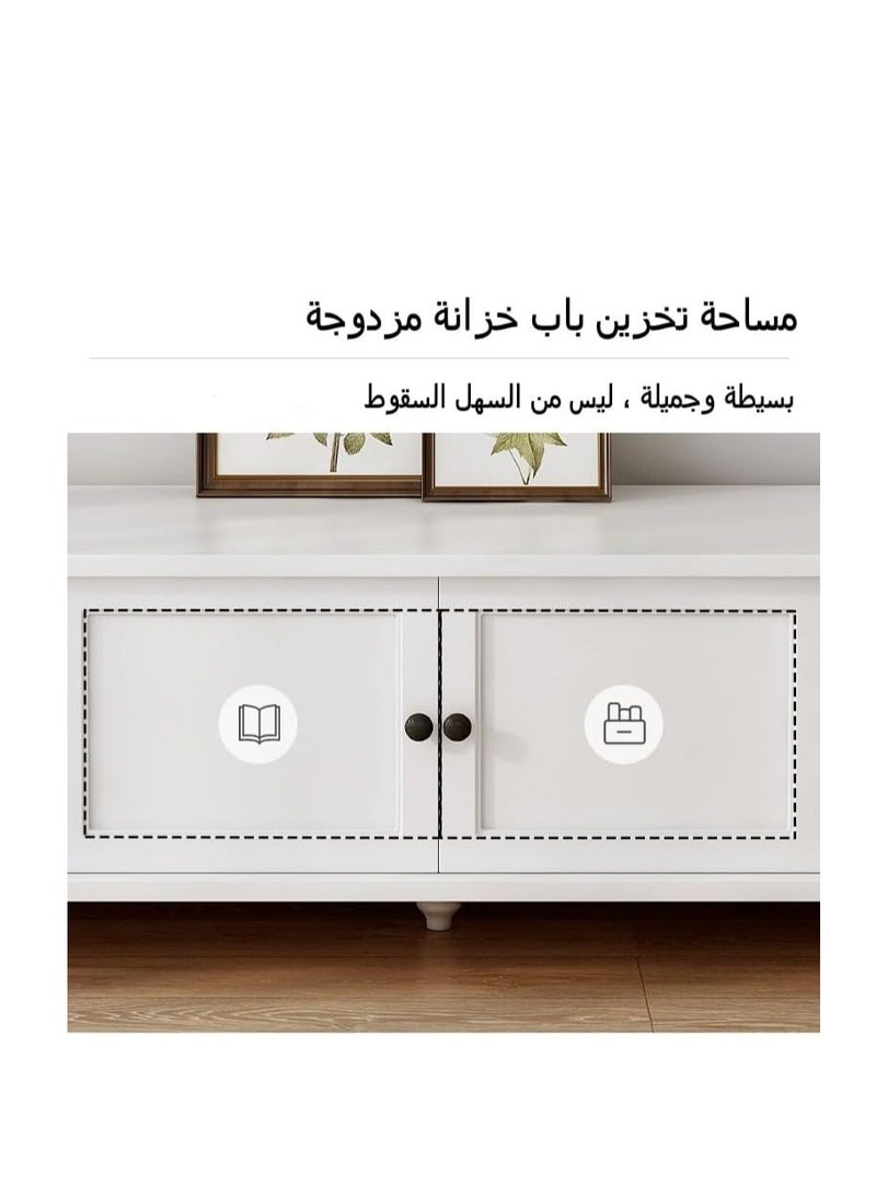 Generic TV Stand Modern TV Table with Drawers, TV Cabinet Media Entertainment Center Console Living Room Furniture Decor-140 * 34 * 42cm - Image 5