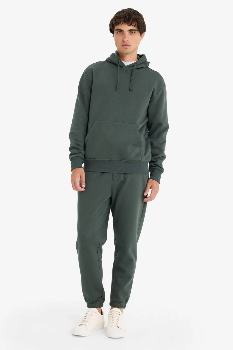 ديفاكتو Regular Fit Soft Lining Basic Hoodie