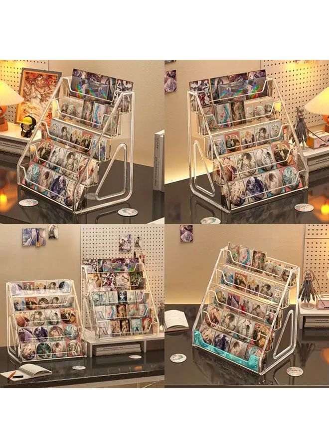 حامل عرض من الأكريليك بخمس طبقات لتخزين المجموعات ورف الزينة - Image 2