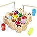 edutree Wooden Magnetic Fishing Game for Toddlers 13 Frog Fishing Color Sorting Montessori Sensory Preschool Educational Learning Fine Motor Skills Toys for 3 4 5 Years Old Boys Girls - Image 2
