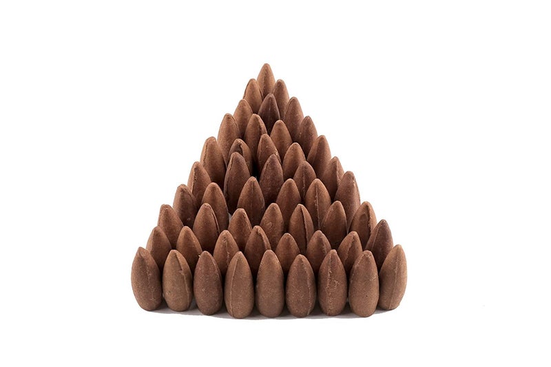 Bodhi House Backflow Natural Incense Dhoop Cones | Essential Oil Fragrant Matrix Incense Cones for Backflow Burner, Smoke Fountain | Charcoal Free Backflow Dhoop | 50 Pcs, Firdous Fragrance - Image 2