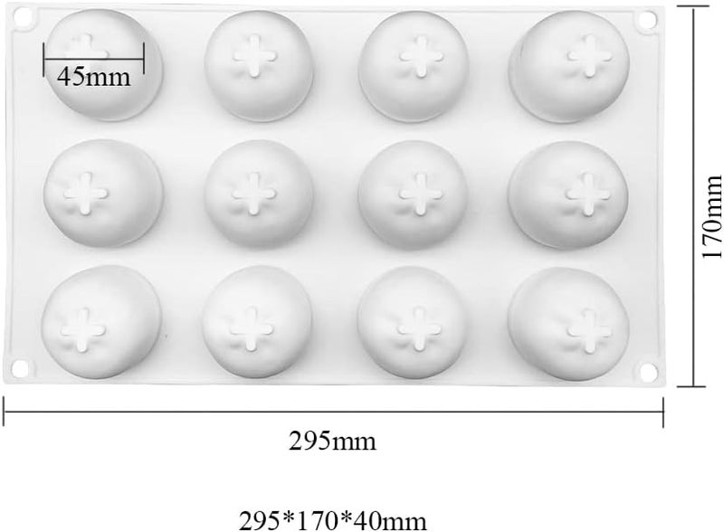 mostsom Silicone Mold Baking Pan Non-Stick Baking Pastry Chocolate Cake Dessert DIY Decoration Tools (Orange ZA_11.8x6.8x0.16 inch) - Image 2