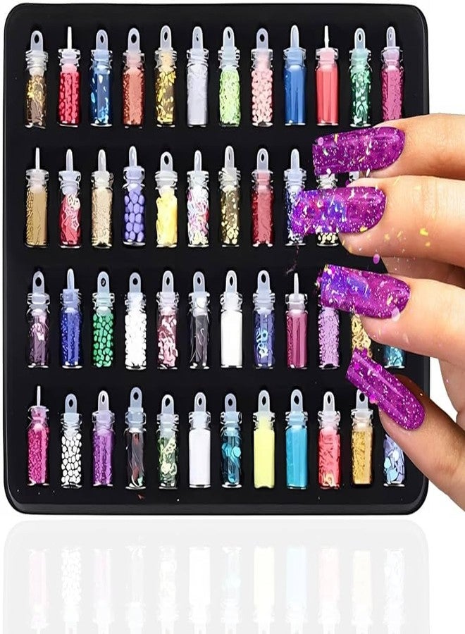 Rich beauty 48 - Set Nail Art Glitter Decoration | 3D Nail Art Glitter (Multicolor) - Image 2