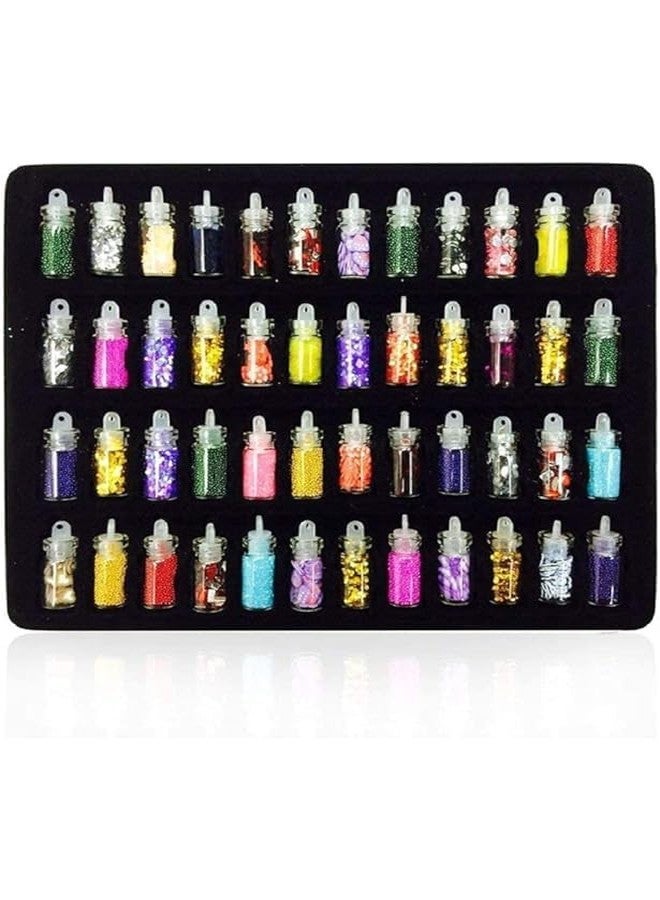 Rich beauty 48 - Set Nail Art Glitter Decoration | 3D Nail Art Glitter (Multicolor) - Image 1
