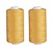 Simthread Heavy Duty Blue Jeans Thread for Denim Sewing 200M 2Pack Gold - Image 2