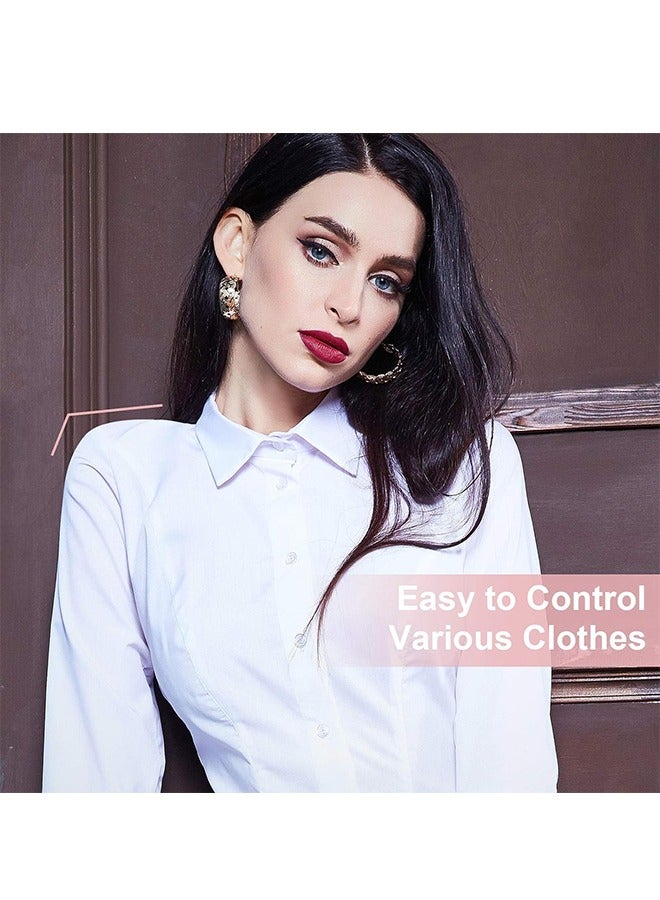 2 Pairs Shoulder Pads Sponge Soft Non slip Self Adhesive Invisible Brace Pads Right Angle Beauty Width Enhancer for Women Men's Suit Jacket Support (Skin Color+Black) - Image 5