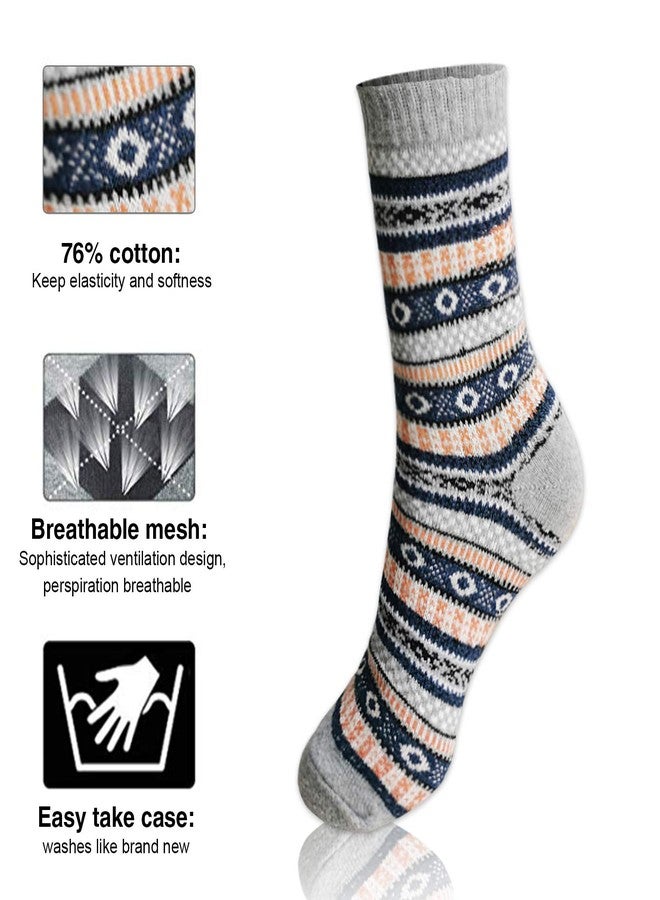 MORECOO Stocking Stuffers - Christmas Gifts for Women - Socks for Women - Thick Wool Soft Warm Cozy High Womens Socks - Image 4