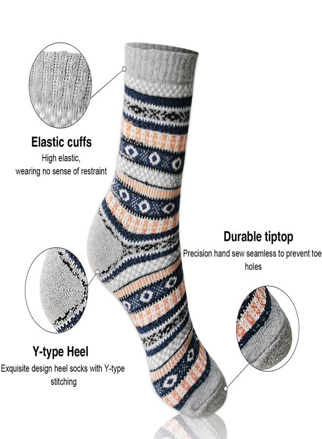MORECOO Stocking Stuffers - Christmas Gifts for Women - Socks for Women - Thick Wool Soft Warm Cozy High Womens Socks - Image 3