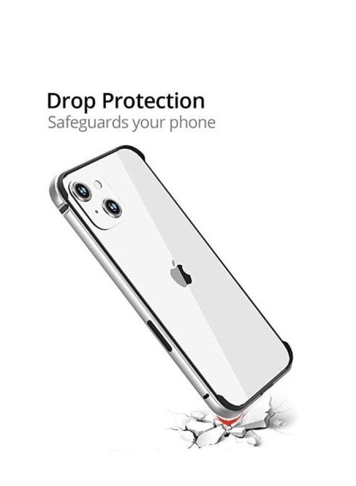 Y&D IPhone 12 Mini Case Anodized Aluminum Bumper Supports Mag-Safe Wireless Charging Edge Armor Protective Minimal Case Designed for IPhone 13 Mini/12 Mini (5.4-inch)  - Image 3