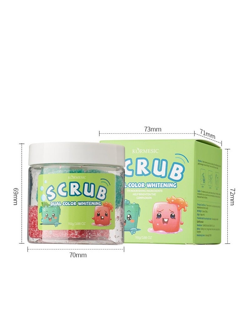 Kormesic Rose & Avocado Extract Dual-Color Exfoliating Soap Blocks - Nourishing & Gentle Exfoliation - Image 1