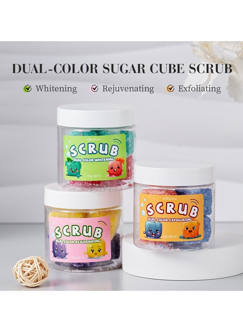 Kormesic Rose & Avocado Extract Dual-Color Exfoliating Soap Blocks - Nourishing & Gentle Exfoliation - Image 3