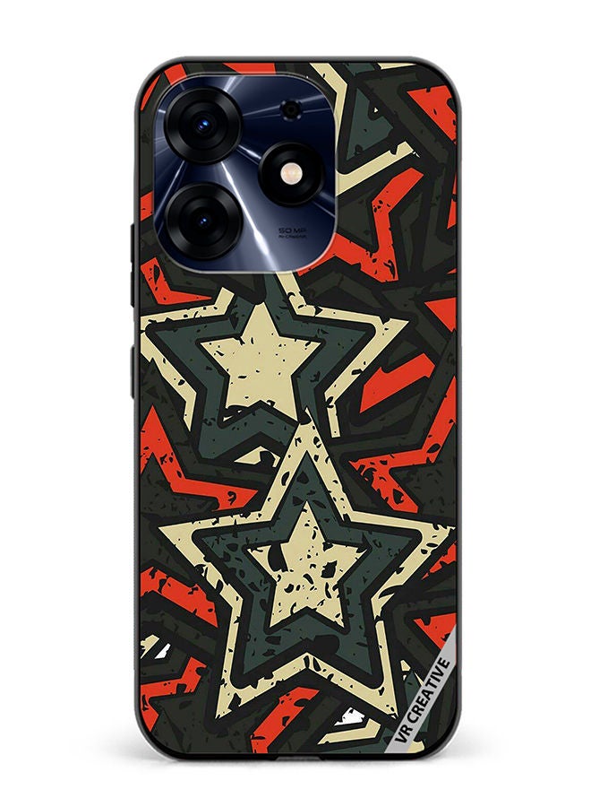 VR CREATIVE Protective Case Cover For Tecno Spark 10 Pro Stars Design Multicolour - Image 1