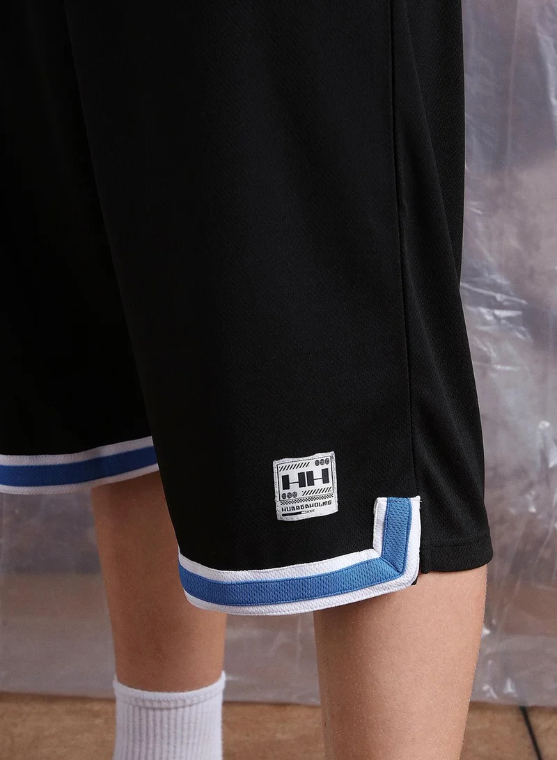 Hubberholme Men Streetletics Printed T-Shirt & Shorts Oversized fit Mesh Co-ord Set