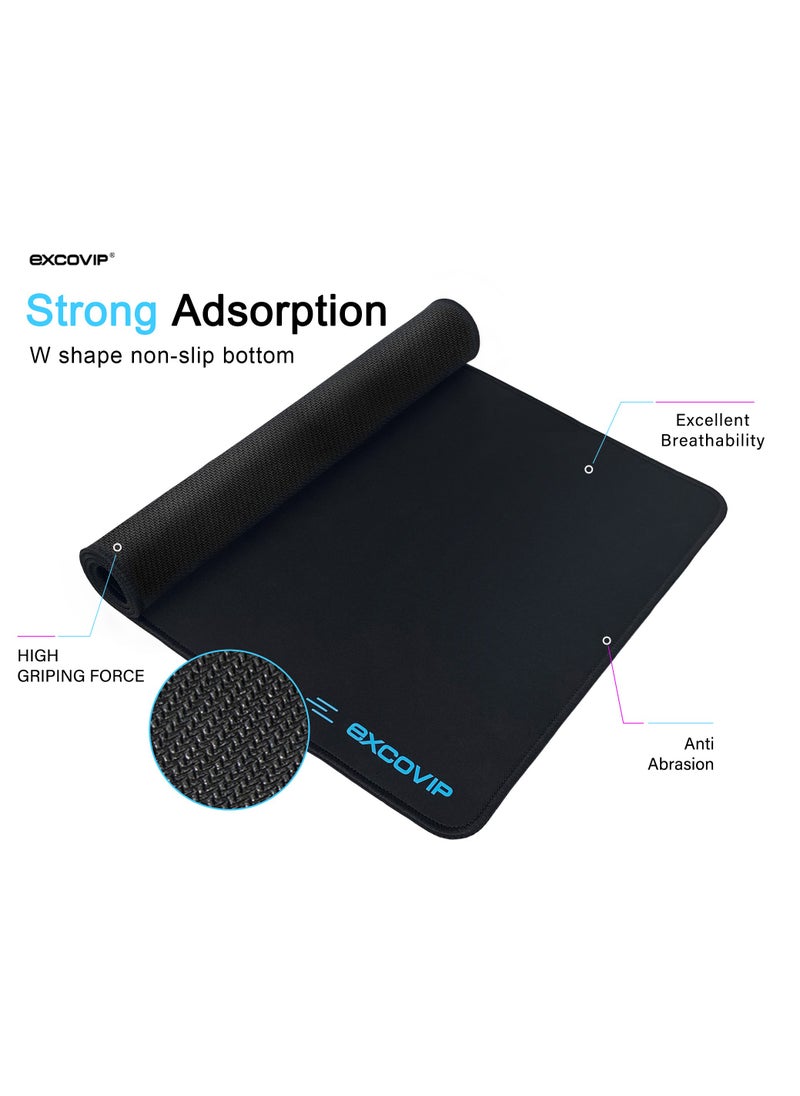 excovip Gaming Mouse Pad XL, Extended Mat Non-Slip Desk Pad Rubber Mice Pads Stitched Edges Long Mousepad-600x300mm Black SA9387  - Image 2