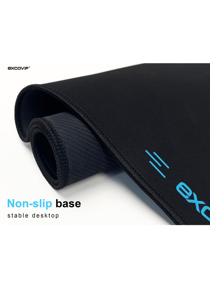 excovip Gaming Mouse Pad XL, Extended Mat Non-Slip Desk Pad Rubber Mice Pads Stitched Edges Long Mousepad-600x300mm Black SA9387  - Image 5