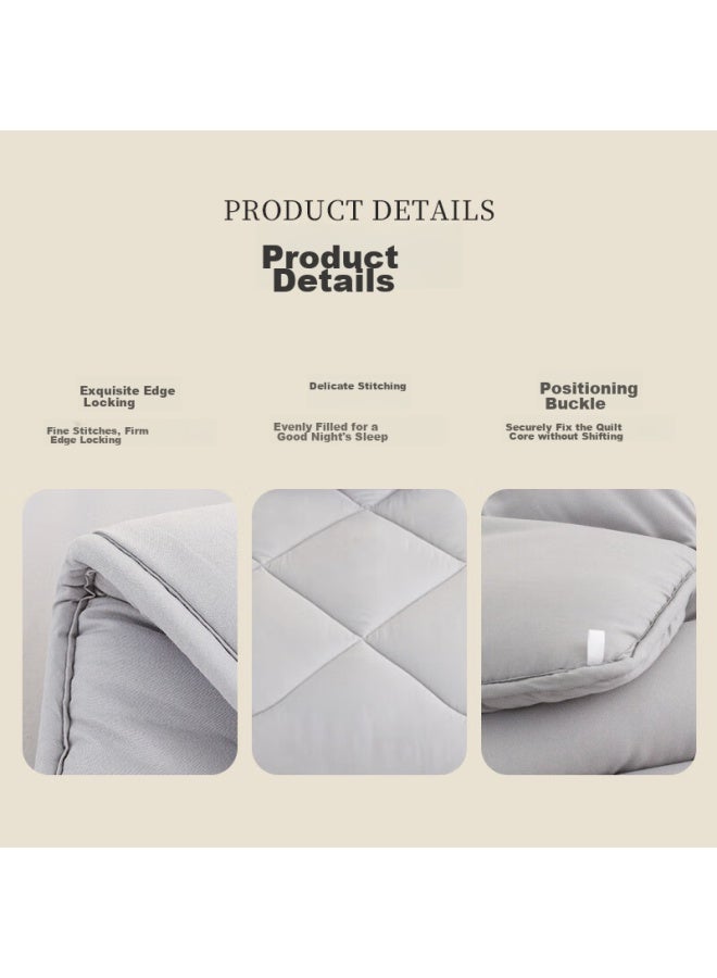 Danisa Crown Quilt, Spring And Autumn Quilt, Summer Cool Air Conditioning Quilt, Bedding, Student Dormitory Single Fiber Cotton Quilt Core, 150x200cm, 3.5 Jin - Image 3