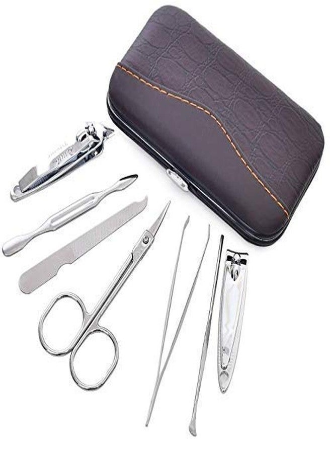 IAS 7 in 1 Manicure Pedicure tools set, Nail Clippers Stainless Steel Nail Scissors Grooming Kits, Nail Tools for women & girls,(set of 7) - Image 1