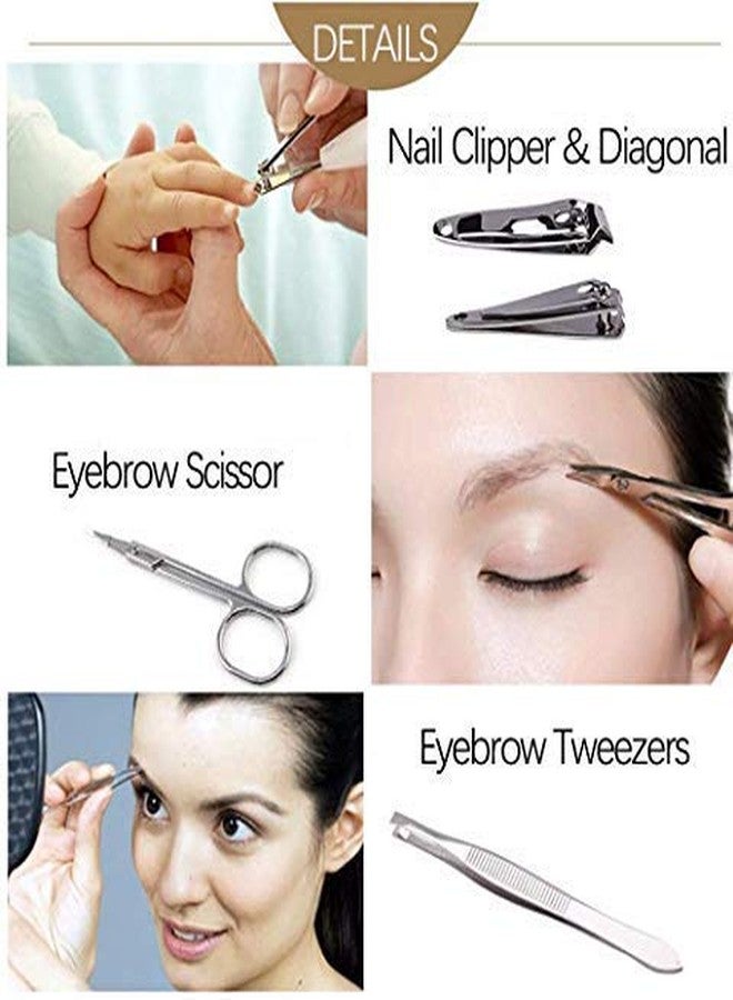 IAS 7 in 1 Manicure Pedicure tools set, Nail Clippers Stainless Steel Nail Scissors Grooming Kits, Nail Tools for women & girls,(set of 7) - Image 4