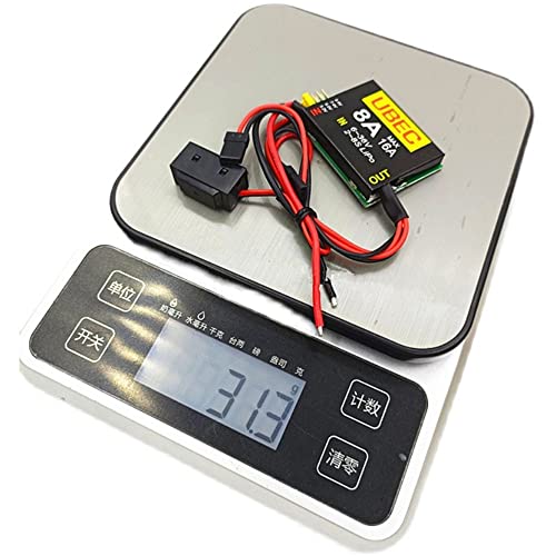SoloGood 2S-8S Lipo 6-36V UBEC-8A BEC 5.2V/6.0V/7.4V/8.4V Servo Independent Power Supply Suitable for RC Sutomotive Fixed Wing Aircraft Robotic Arms black - Image 4