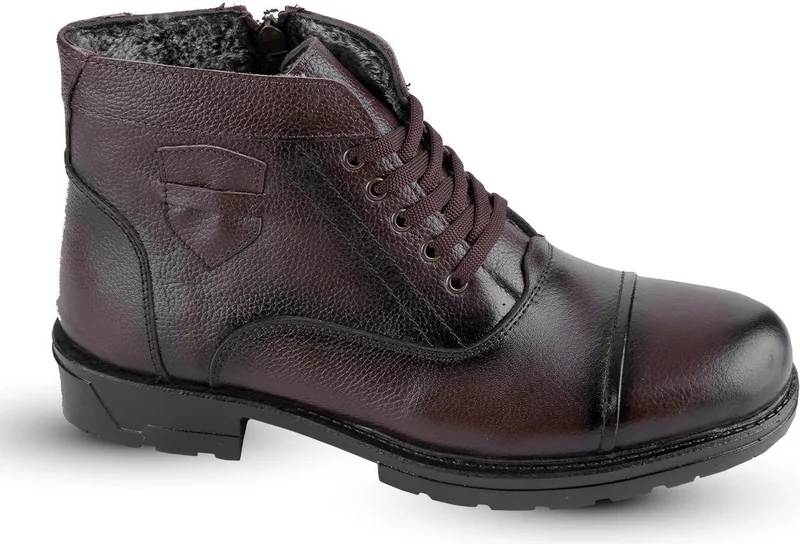 كابتن جونيور Fur Lined Genuine Leather Winter Men's Boots Mfre 235