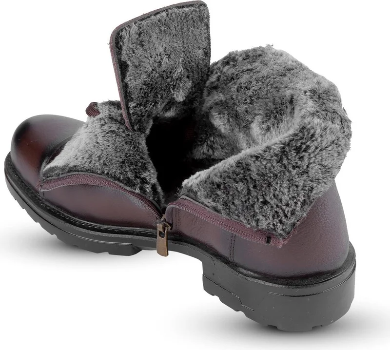 كابتن جونيور Fur Lined Genuine Leather Winter Men's Boots Mfre 235