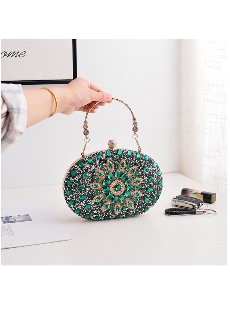 Generic - Women Evening Purse Diamond Crystal Evening Wedding Bag Handbag - Image 1