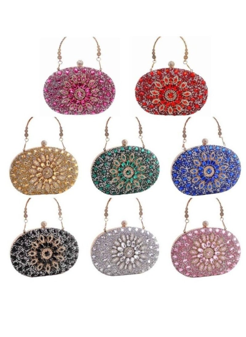 Generic - Women Evening Purse Diamond Crystal Evening Wedding Bag Handbag - Image 1