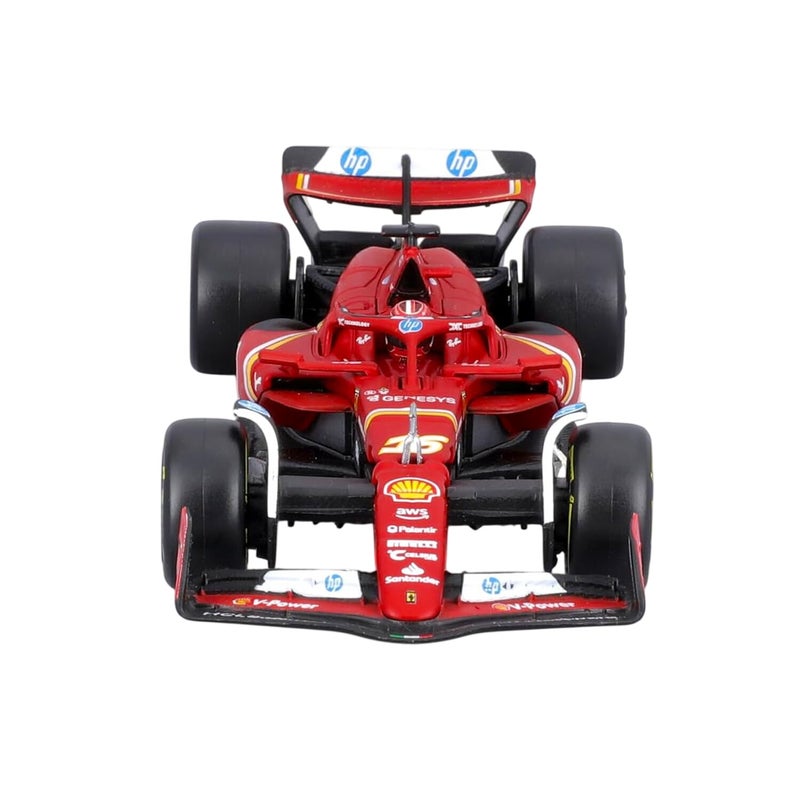 Maisto Tech Formula Racing Ferrari SF-24 #16 Charles Leclerc RC Car with Race Track Set (1:41, Red) - Image 4