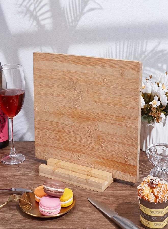 بينيكريت حامل ألواح تقطيع من الخيزران من بينيكريت، منظم رفوف لألواح التقطيع، منظم لخزائن المطبخ، رف تخزين ألواح التقطيع 7.9 × 3.9 × 0.8 بوصة - Image 4