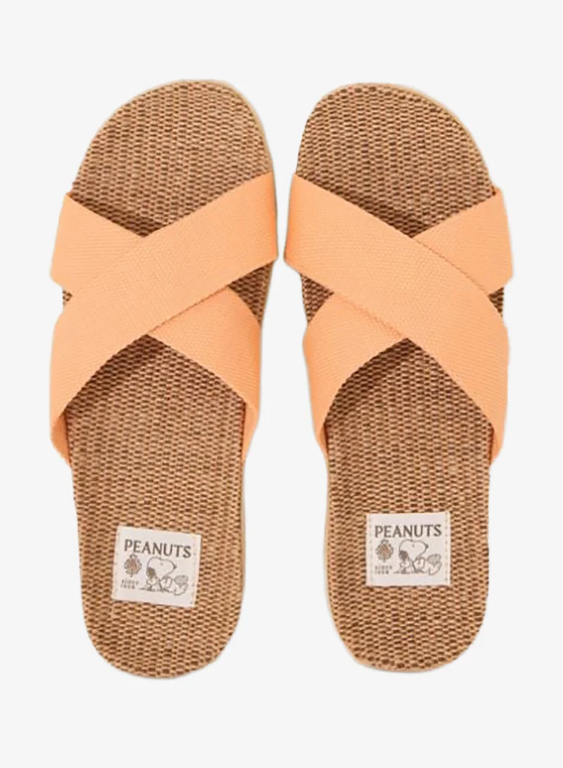 Women'secret NATURAL Raffia sandals with crisscross straps for Women | Best Price UAE