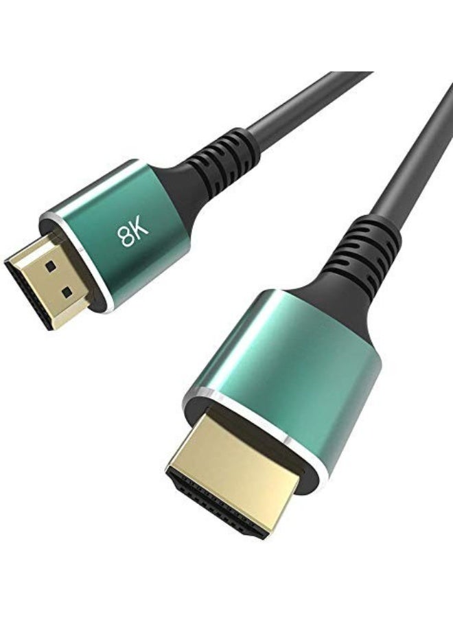 كابل HDMI 2.1 بطول 1.5 متر – سرعة فائقة 48Gbps – يدعم 8K و4K – مناسب للشاشات الذكية والألعاب - Image 1
