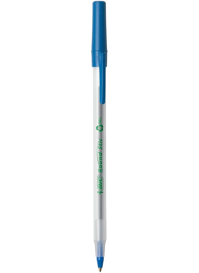 Bic - Ecolutions Round Stick Ballpoint Pen Medium Point 1.0Mm Blue 50 Count - Image 1