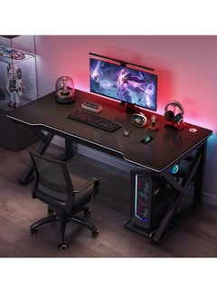 Arabest 39 Inch Gaming Desk, K-Shape Computer Desk, Gamer Workstation for Home Office,Gaming Desk 120cm Ergonomic Gamer Workstation Gamer,Large Compuster Desk with Mainframe Holder Black  - Image 2