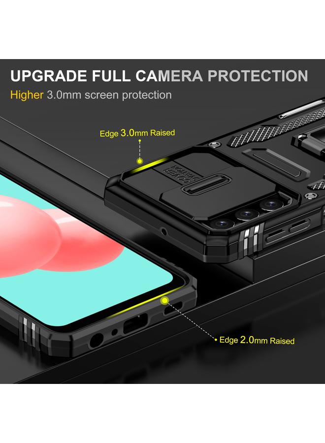 اس-توب جراب لهاتف Samsung Galaxy A32 5G Armor PC + جراب هاتف TPU Shield Camera Shield - Image 3