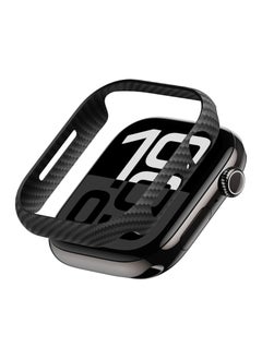 PITAKA PITAKA Apple Watch Series 10 Case, Exquisite Minimalist Slim Apple Watch Series 10 46mm Case, Aramid Fiber Woven Air Case - Black/Grey (Twill)  - Image 1
