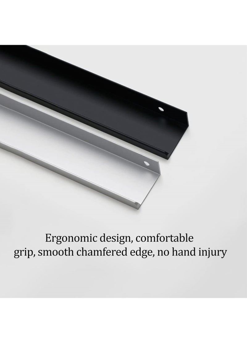Stylish 80mm Aluminum Alloy Hidden Cabinet Handles, 10PCS, Perfect for Furniture, Doors and Drawers - Image 4