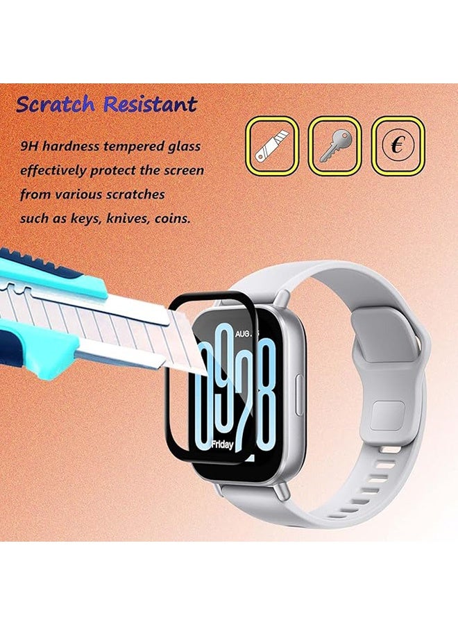 3 حزمة واقي الشاشة متوافق مع Xiaomi Redmi Watch 5 نشط ، لا فقاعات ، مكافحة الخدش ، 3D منحني ، واقي شاشة HD لـ Xiaomi Redmi Watch 5 نشط ، فيلم واقي ناعم مرن - Image 3
