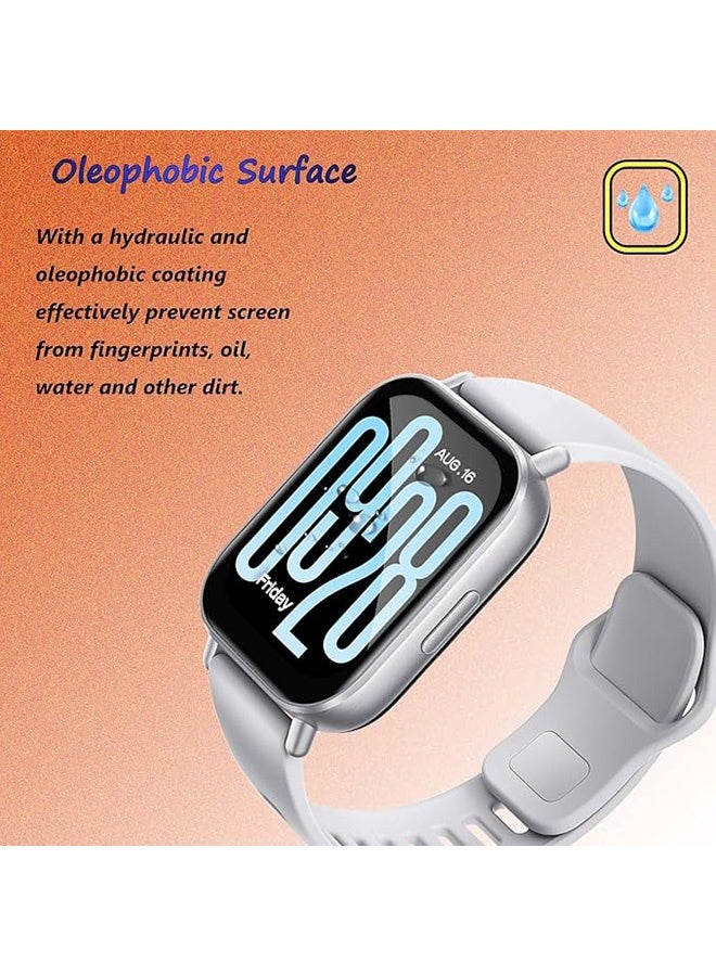 3 حزمة واقي الشاشة متوافق مع Xiaomi Redmi Watch 5 نشط ، لا فقاعات ، مكافحة الخدش ، 3D منحني ، واقي شاشة HD لـ Xiaomi Redmi Watch 5 نشط ، فيلم واقي ناعم مرن - Image 5