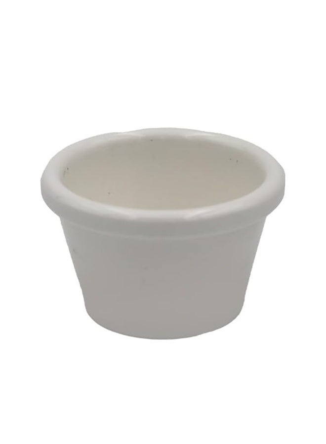 IDEAL PACK Premium Quality White Porcelain Sauce Bowl 2.75 Inch – Elegant, Durable, Heat Resistant, Microwave Safe, Multipurpose Serving Bowl for Rice, Snacks, Sauces, Desserts & Everyday Kitchen Use - Image 1