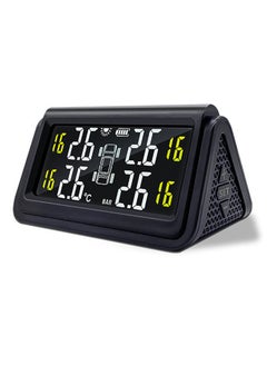 Furtey Car TPMS Solar Wireless Tire Pressure Monitoring System , Car Universal Tire Detection, Internal High-Precision Wireless Tire Pressure Monitoring , Electronic Digital Display  - Image 1