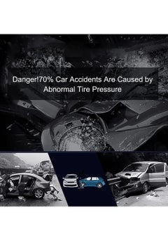 Furtey Car TPMS Solar Wireless Tire Pressure Monitoring System , Car Universal Tire Detection, Internal High-Precision Wireless Tire Pressure Monitoring , Electronic Digital Display  - Image 3