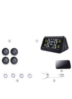 Furtey Car TPMS Solar Wireless Tire Pressure Monitoring System , Car Universal Tire Detection, Internal High-Precision Wireless Tire Pressure Monitoring , Electronic Digital Display  - Image 2
