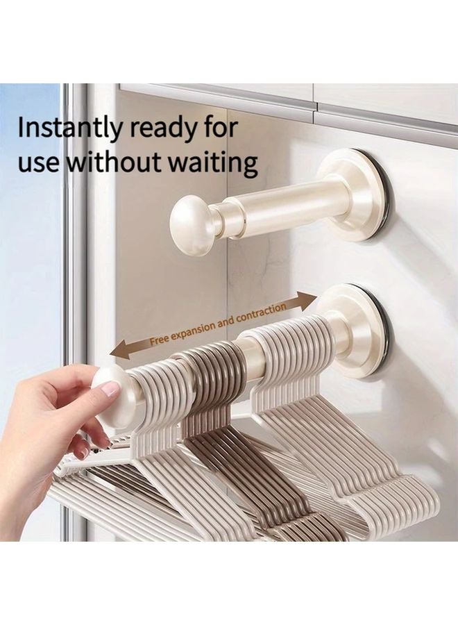 1Pc Gray Wall Mounted Foldable Clothes Drying Rack Space Saving Balcony Storage - Image 2