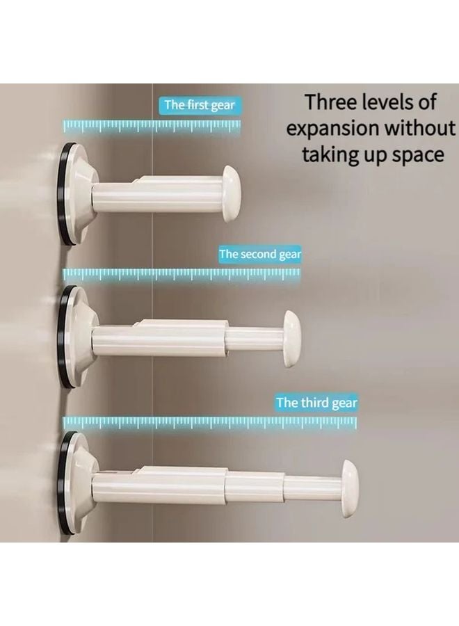 1Pc Gray Wall Mounted Foldable Clothes Drying Rack Space Saving Balcony Storage - Image 4