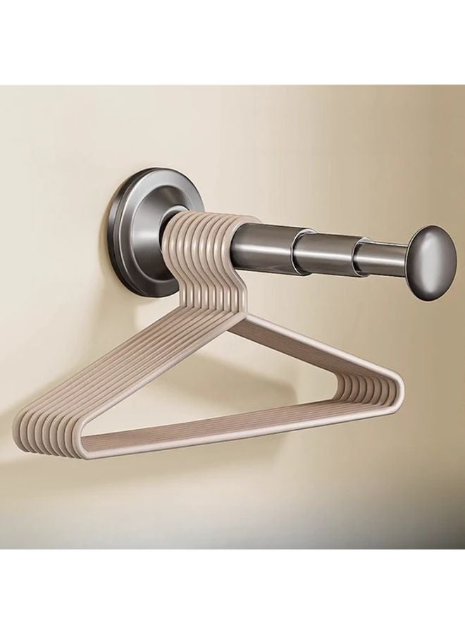 1Pc Gray Wall Mounted Foldable Clothes Drying Rack Space Saving Balcony Storage - Image 1