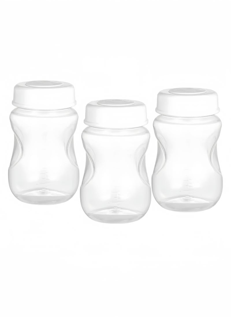 3-Piece Breast Milk Bottles With Leak Proof Lid, 180ml - pzsku/Z91408DC34792838D93ADZ/45/_/1732414507/7e40c584-d88e-4b03-ae85-82f76582c7a2