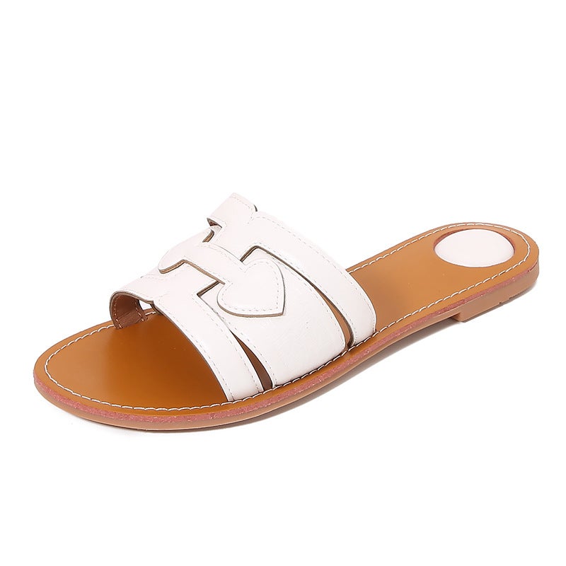 Comfortable Slippers Women''s Summer Wear 2024 New Soft Bottom Non-slip Flat Beautiful Sandals and Slippers Women''s Casual Simple Beach - Image 3