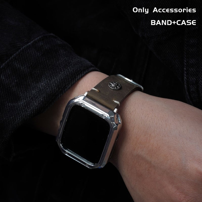 Brown 49MM Strap Compatible With IWatch Ultra 46MM 45MM 44MM Watch 10 9 8 7 - Image 1
