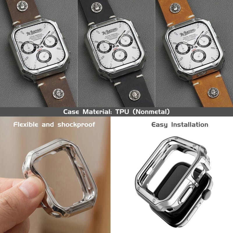 Brown 49MM Strap Compatible With IWatch Ultra 46MM 45MM 44MM Watch 10 9 8 7 - Image 3