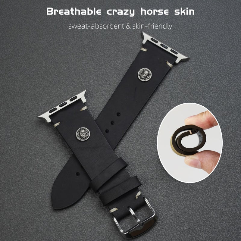 Brown 49MM Strap Compatible With IWatch Ultra 46MM 45MM 44MM Watch 10 9 8 7 - Image 4